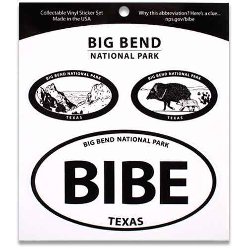 Big Bend NP Triple Decal Shop Americas National Parks